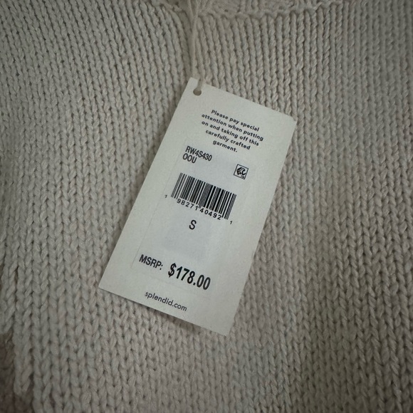 Splendid Off-White Knit Top - Picture 2 of 2